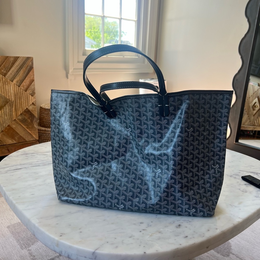 Goyard large gray tote